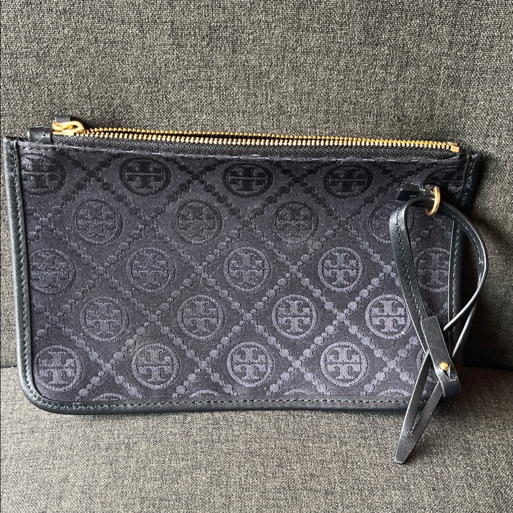 Tory Burch Black Key & Card Holder
